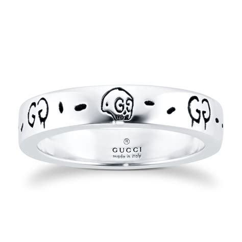 ghost silver ring gucci|gucci ghost ring sale.